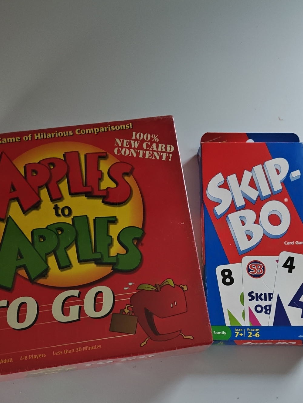 Skip-Bo Card Game & Apples to Apples To Go Bundle